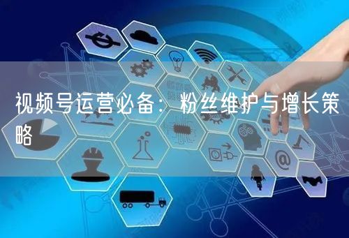 视频号运营必备：粉丝维护与增长策略