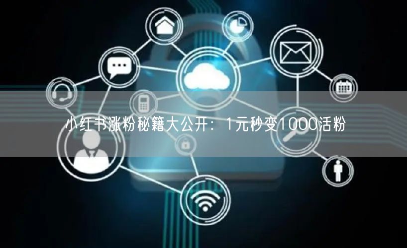 小红书涨粉秘籍大公开：1元秒变1000活粉